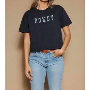 NEW ALL OF US rowdy wide boy tee in vintage black